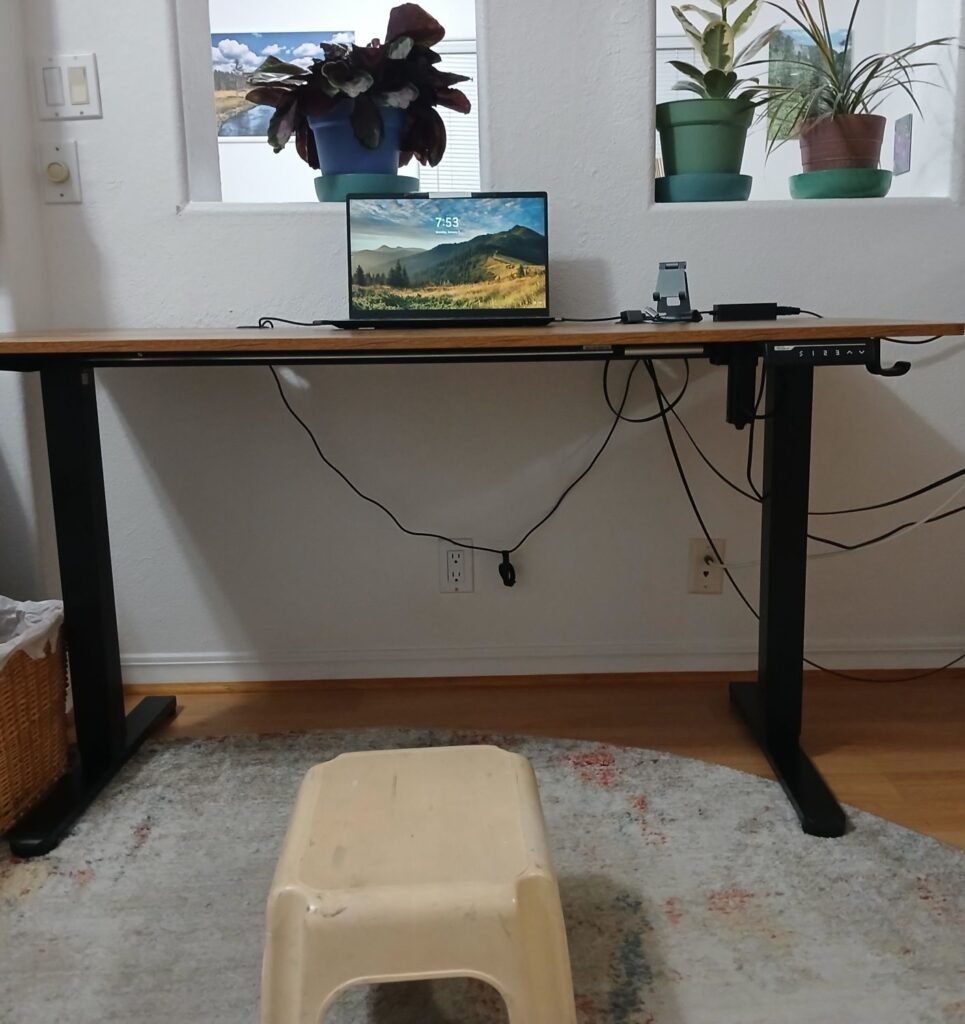 Stool Height desk-Natural Reset-Kathleens-nook.com