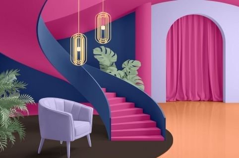 Very colorful room-How color and natural elements transform your living space-kathleens-nook.com